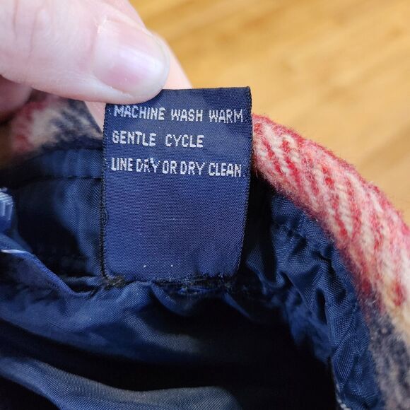 M Vtg Hunting Shacket Wool Linen Heritage Plaid Thick Heavyweight Flannel Retro - Picture 10 of 10